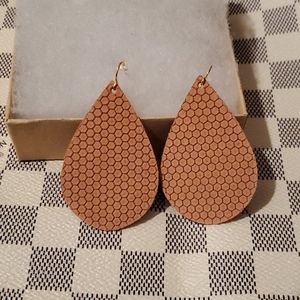 Faux Leather Earrings
